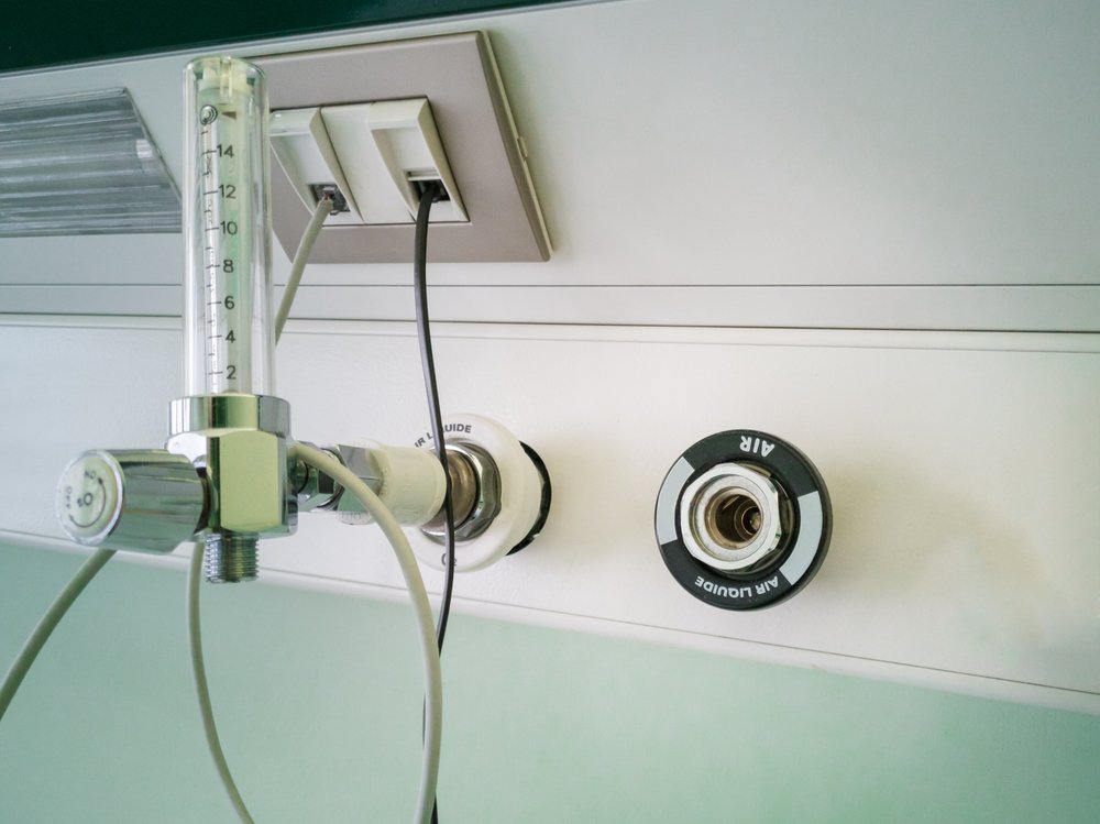 Panel de gases en un hospital. | Foto: Shutterstock.