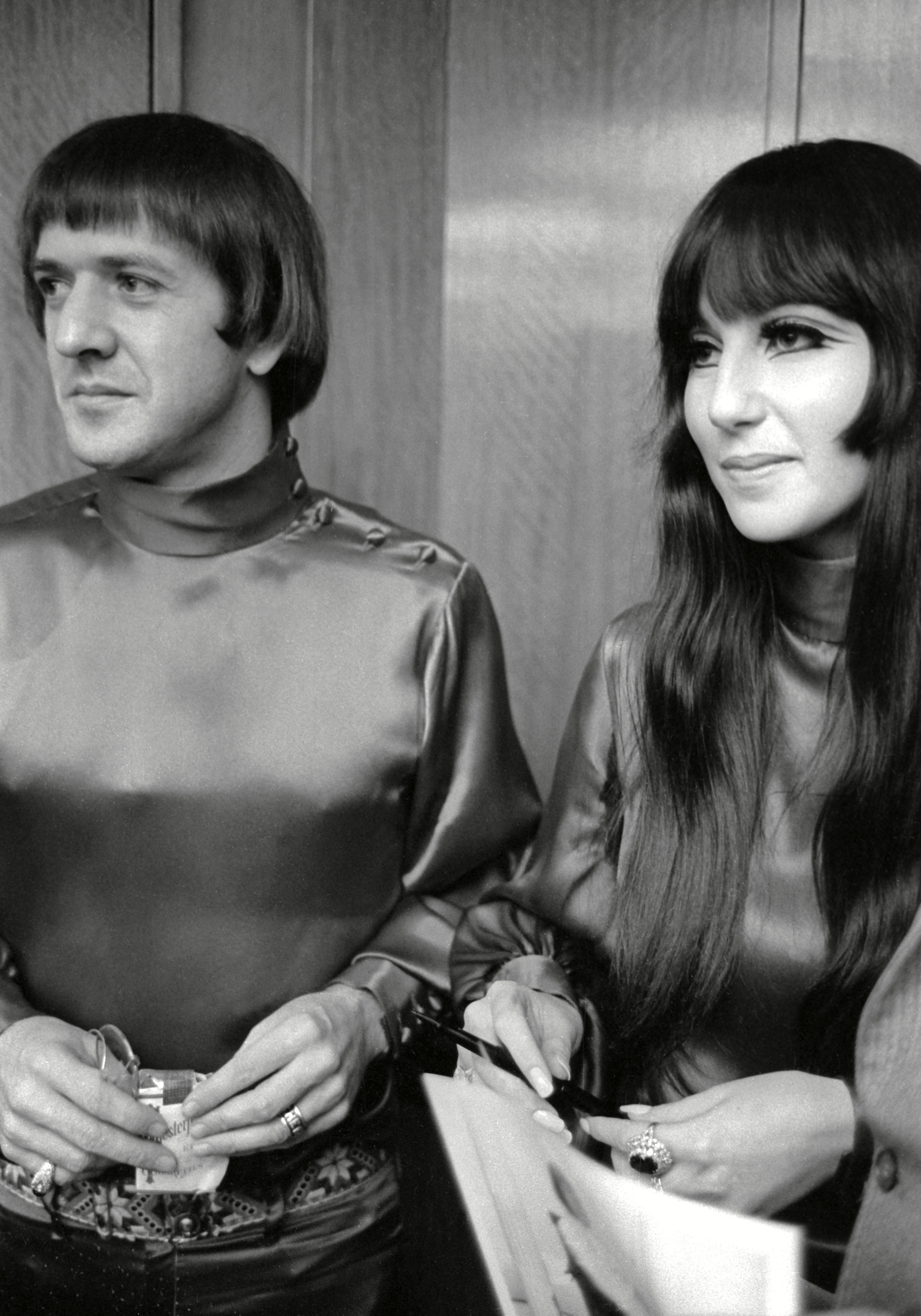 Sonny Bono y Cher, el 6 de mayo de 1967 en Nueva York. | Foto: Getty Images