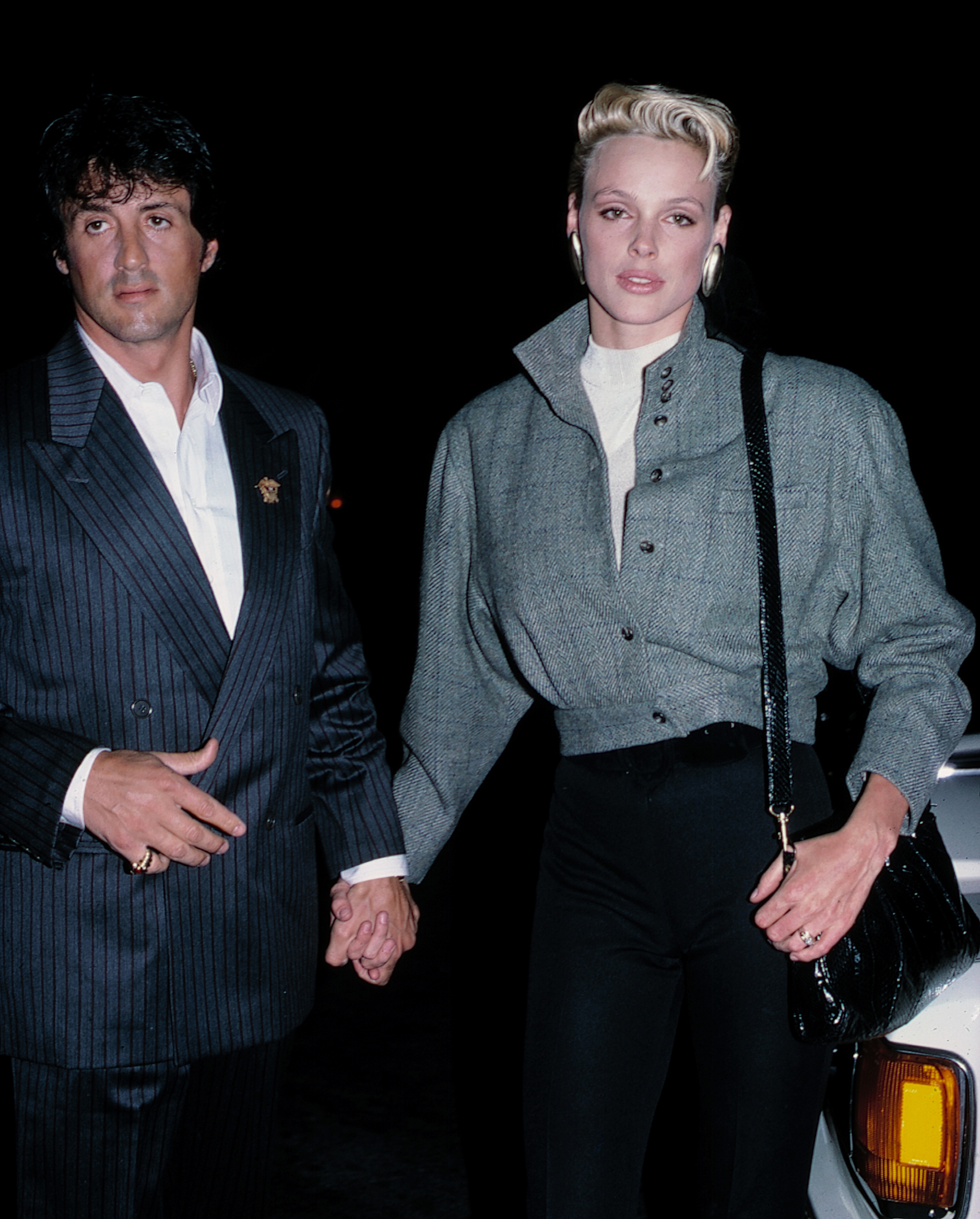 Sylvester Stallone y Brigitte Nielsen, circa 1986 | Fuente: Getty Images