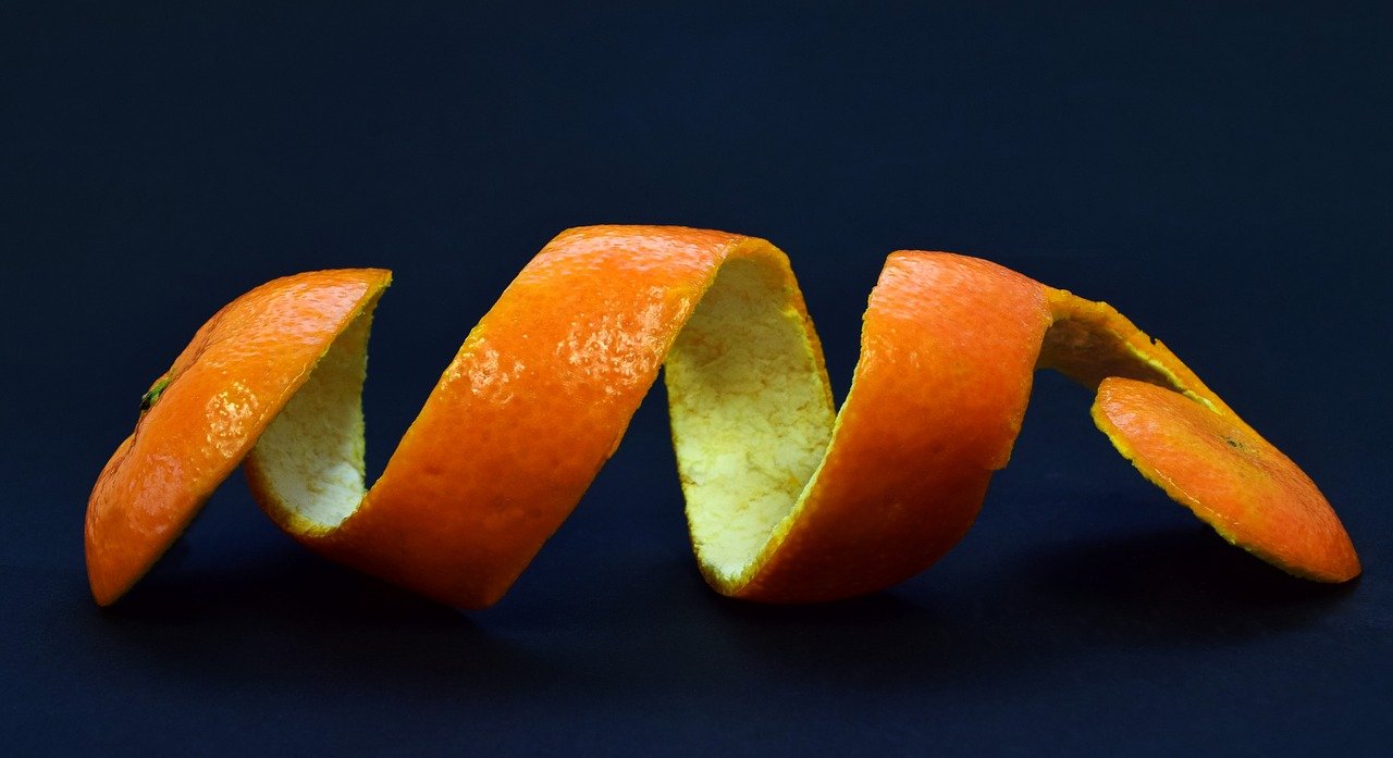 Cáscara de naranja. | Foto: Pixabay