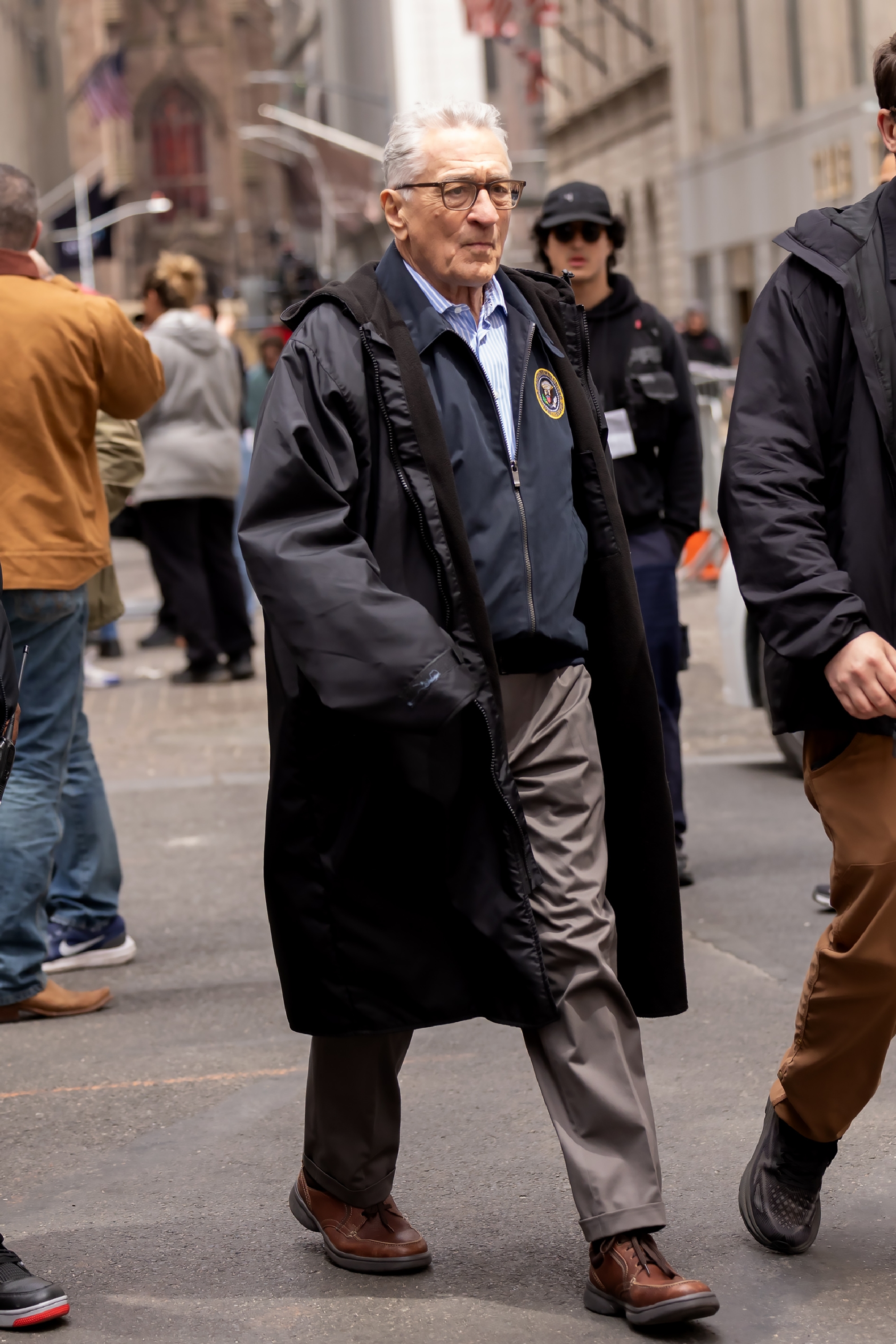 Robert De Niro en el plató de "Zero Day" en Nueva York, el 27 de abril de 2024 | Fuente: Getty Images