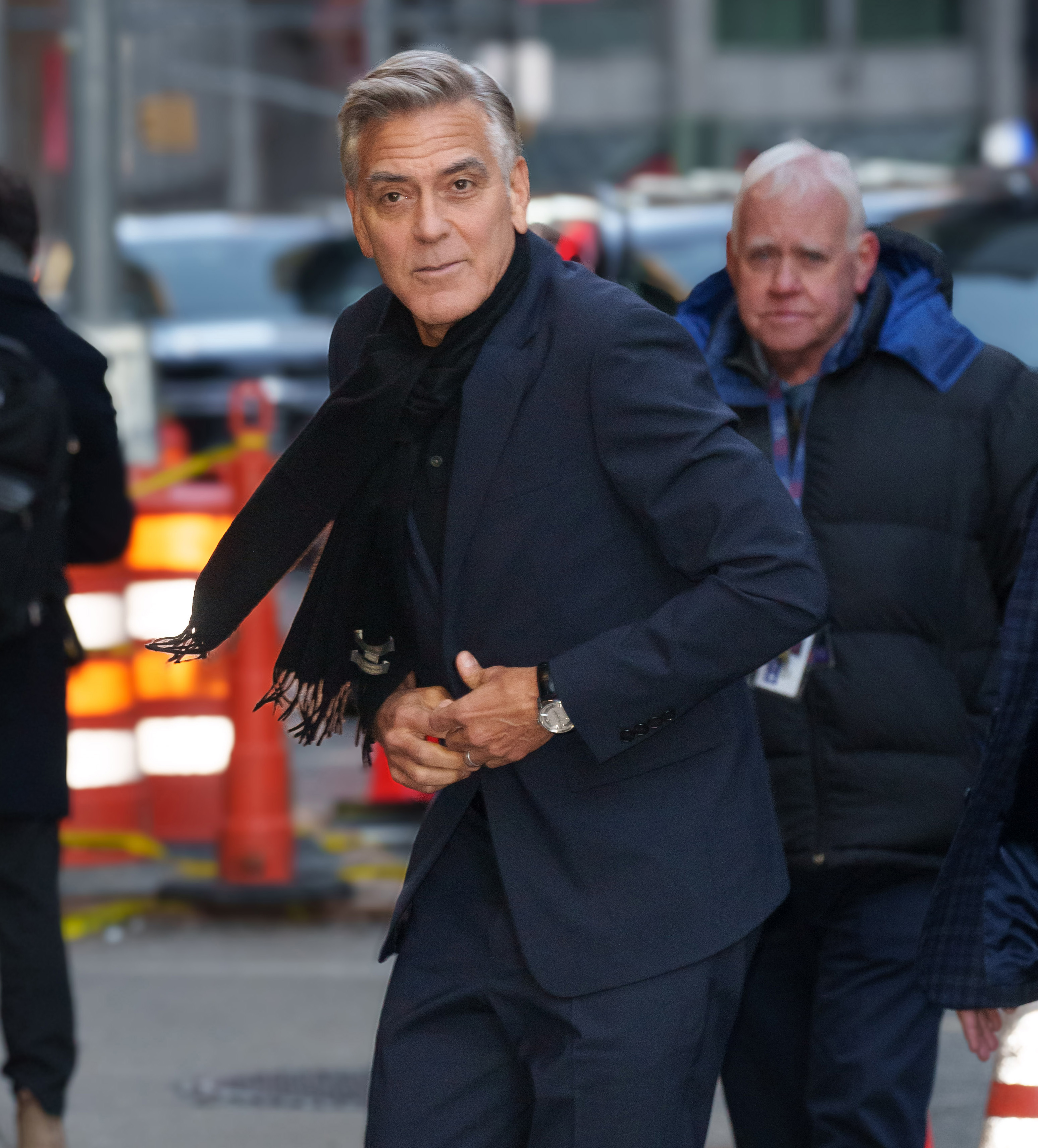 George Clooney fue visto en Nueva York el 18 de febrero de 2025. | Fuente: Getty Images