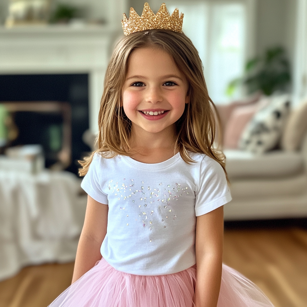 Una niña sonriente | Fuente: Midjourney