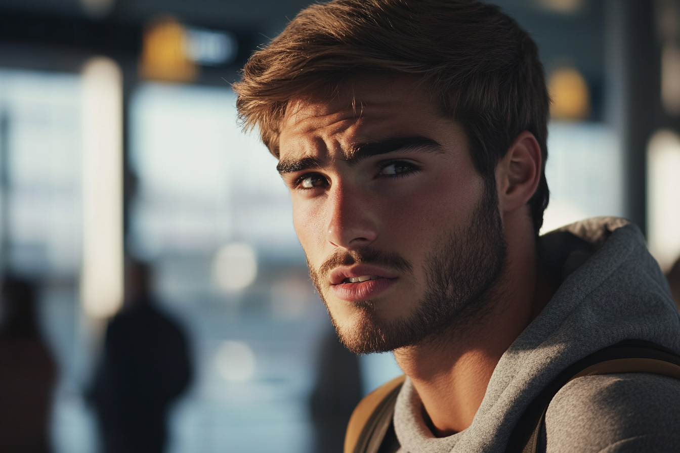 Un hombre hablando | Fuente: Midjourney