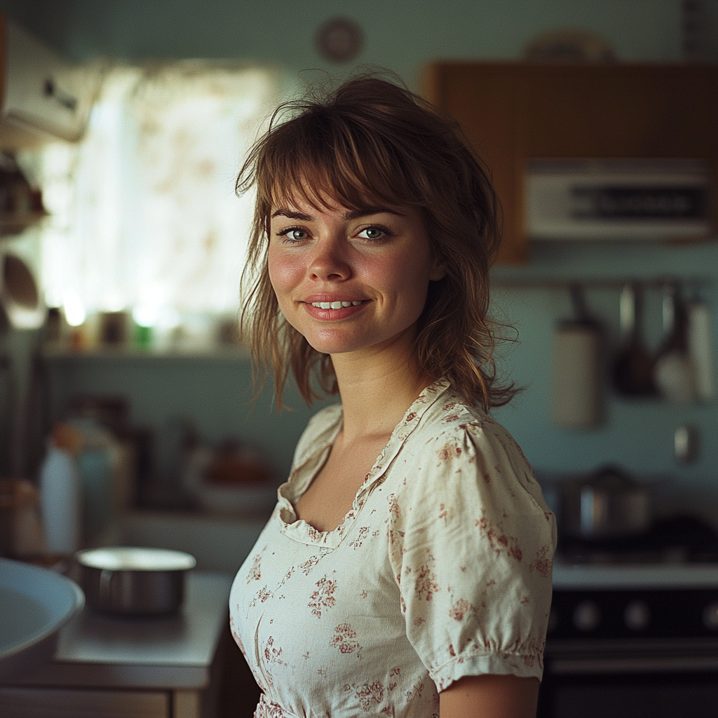 Una mujer sonriendo | Fuente: Midjourney