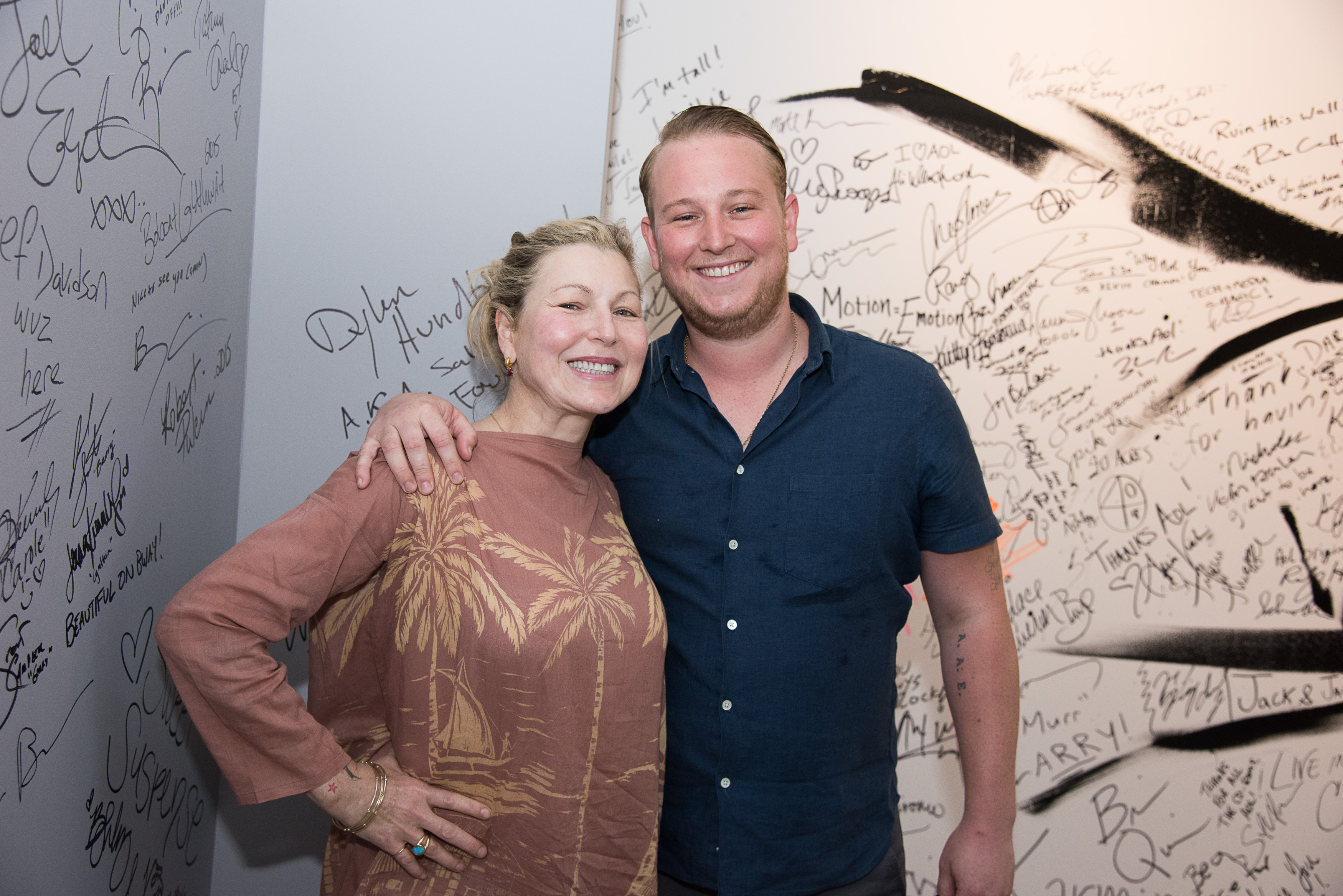Tatum O'Neal y Kevin Jack McEnroe en los Estudios AOL de Nueva York el 7 de agosto de 2015 en Nueva York | Fuente: Getty Images