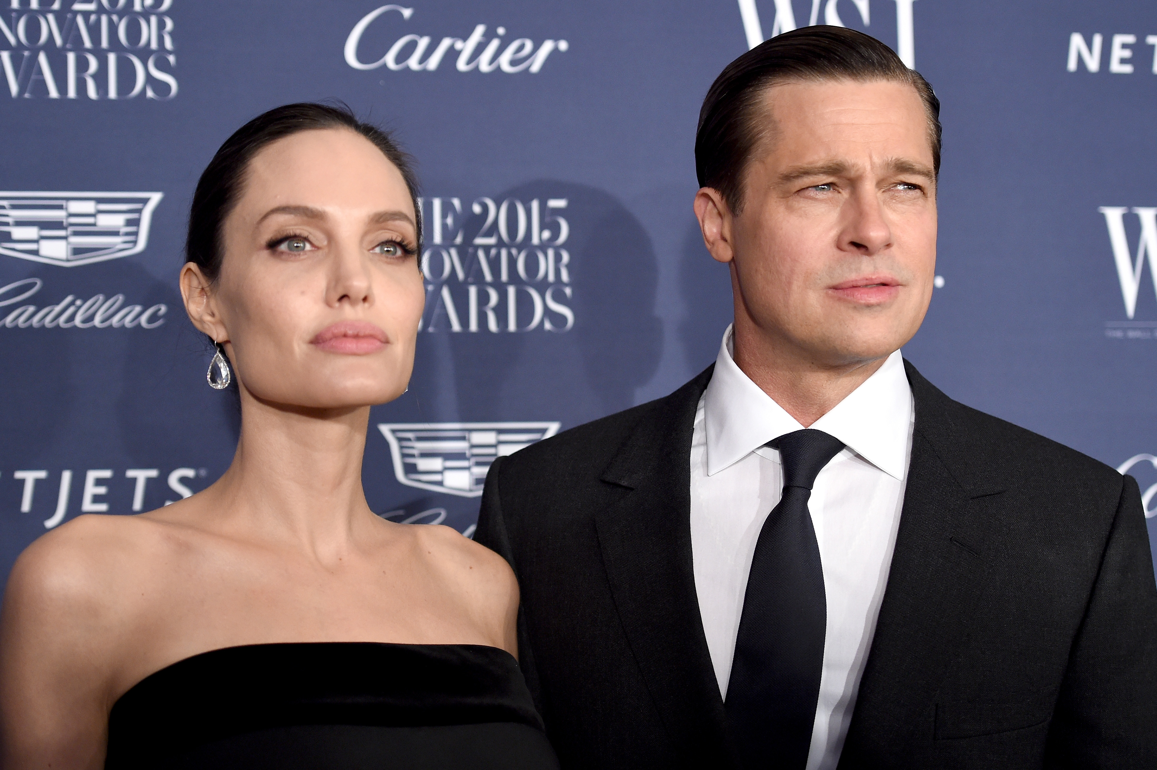 Angelina Jolie y Brad Pitt en los Premios Innovadores 2015 de WSJ. Magazine 2015 Innovator Awards en Nueva York el 4 de noviembre de 2015. | Fuente: Getty Images