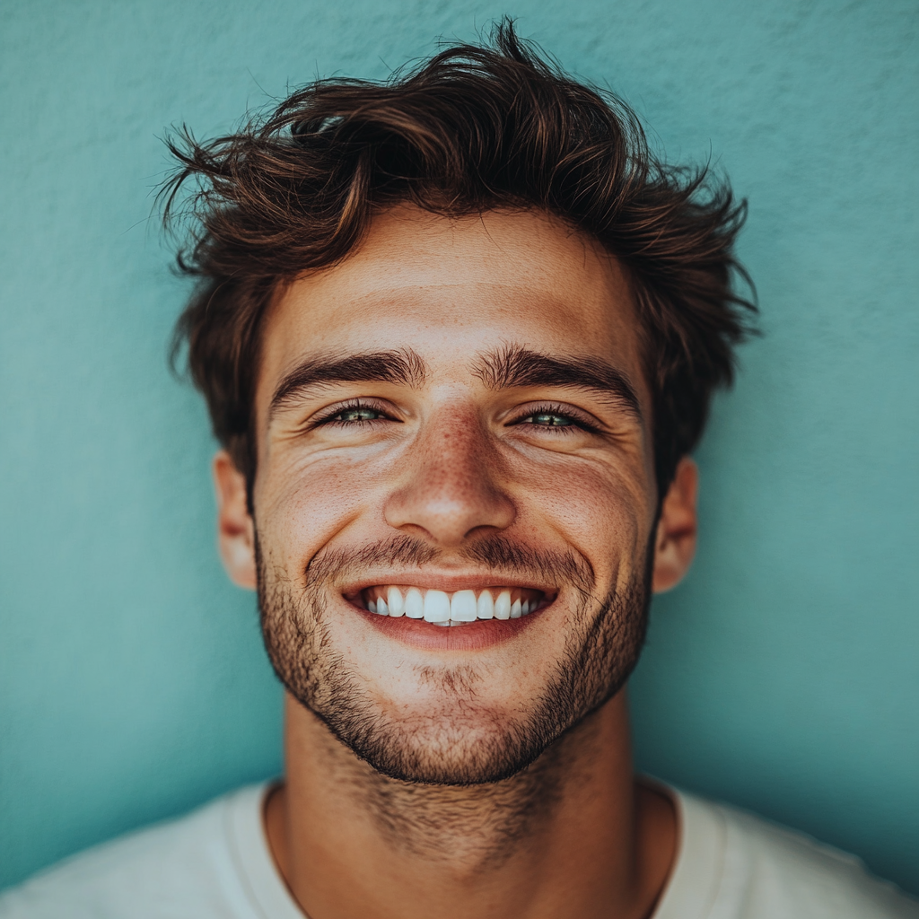 Un hombre sonriente | Fuente: Midjourney