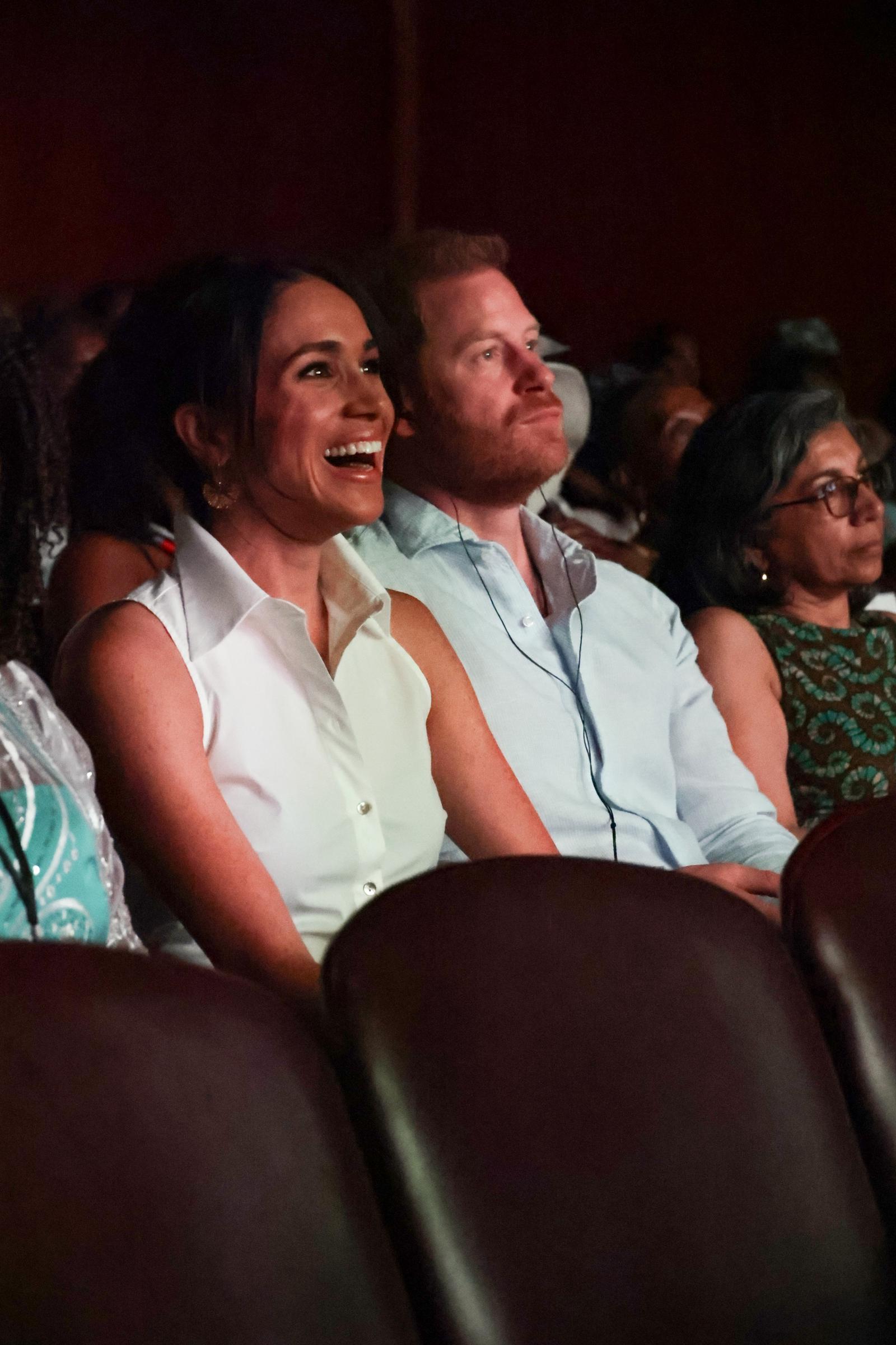 Meghan y el Príncipe Harry asisten al evento Mujeres Afrodescendientes y Poder: Voz de la Equidad en el Teatro Municipal de Cali, Colombia, el 18 de agosto de 2024 | Fuente: Getty Images