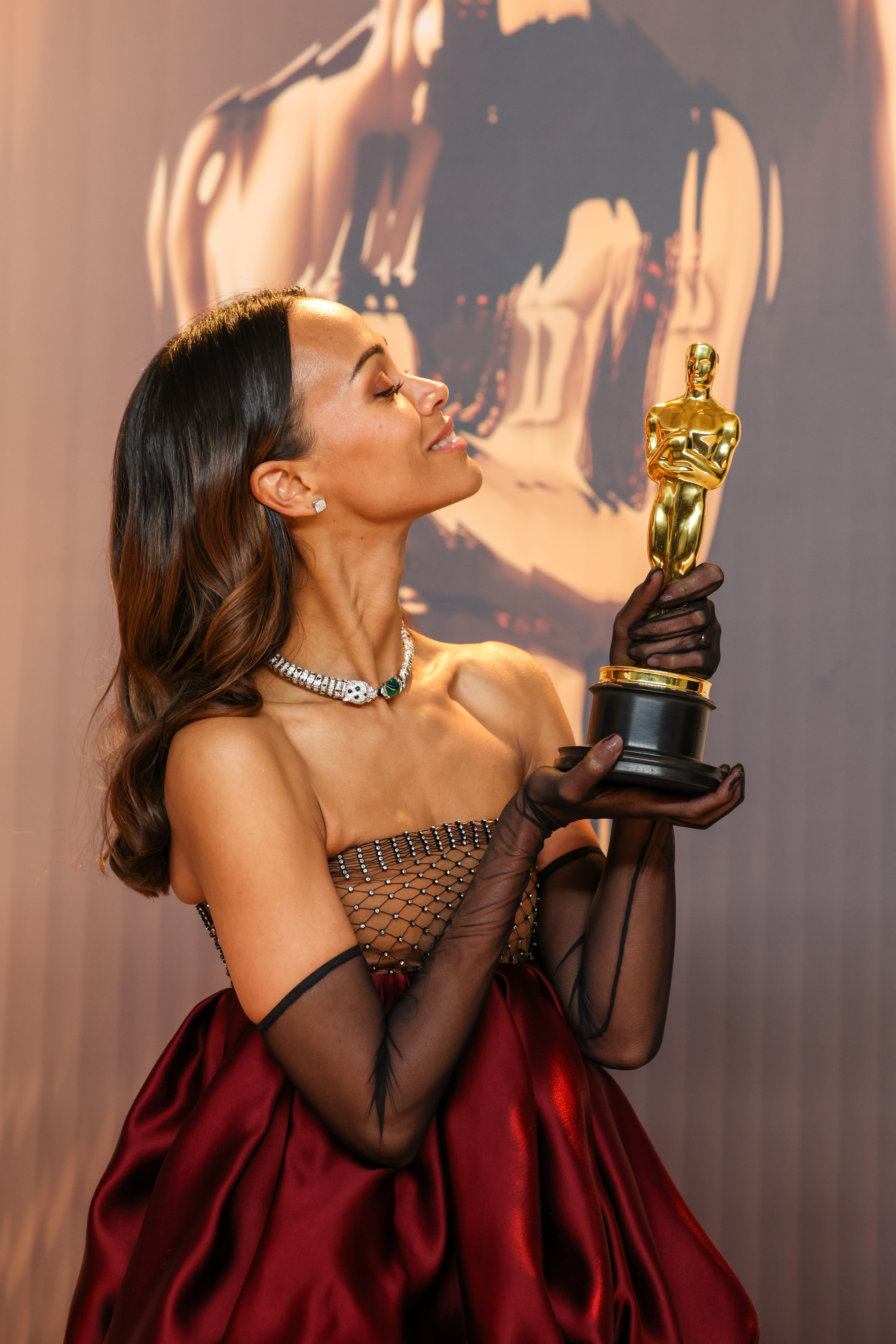Zoe Saldana en Hollywood, California, el 2 de marzo de 2025 | Fuente: Getty Images