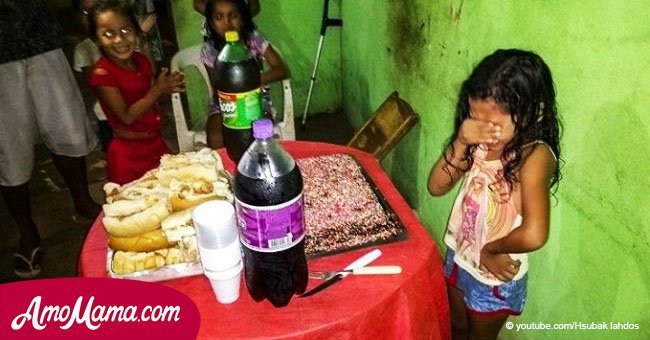 Niña que encantó a país por emoción frente a humilde torta cumpleañera recibe fiesta increíble