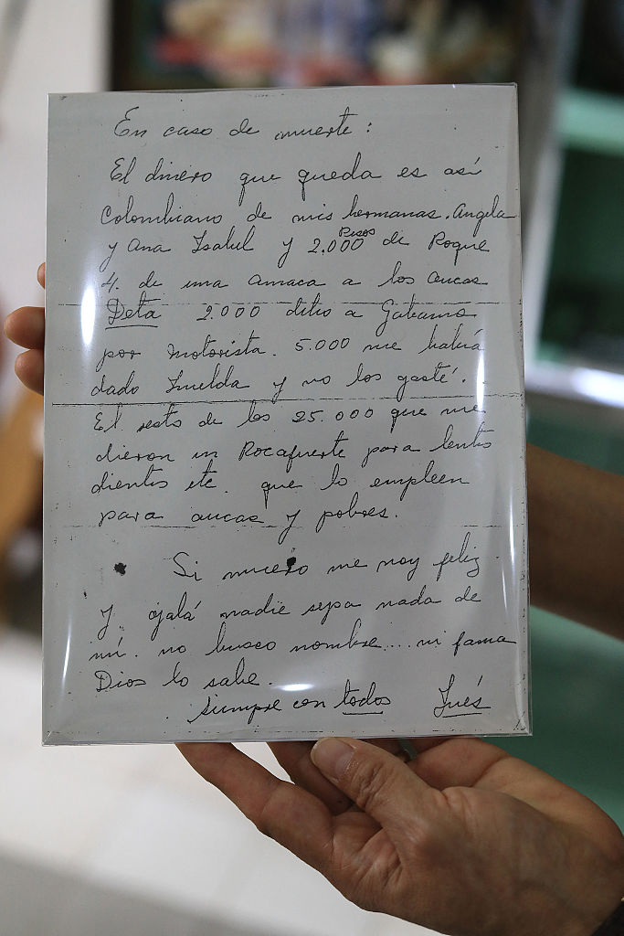 La carta final de Inés Arango. | Foto: Getty Images