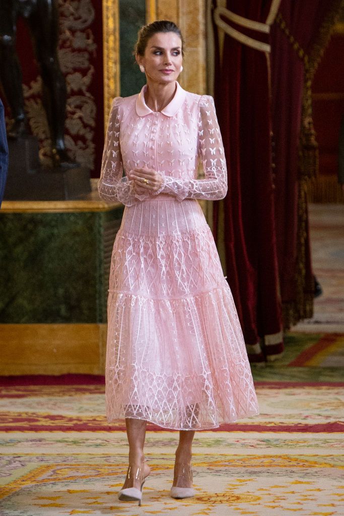 La reina Letizia en el Palacio Real el 12 de octubre de 2019 en Madrid, España. | Foto: Getty Images