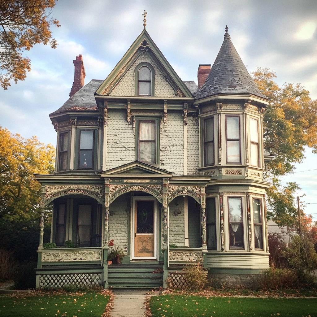 Una antigua casa victoriana | Fuente: Midjourney