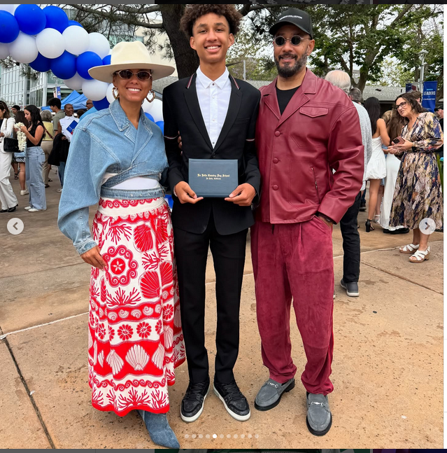 Alicia Keys, Egypt, y Swizz Beatz, de un post fechado el 7 de junio de 2025 | Fuente: Instagram/therealswizzz