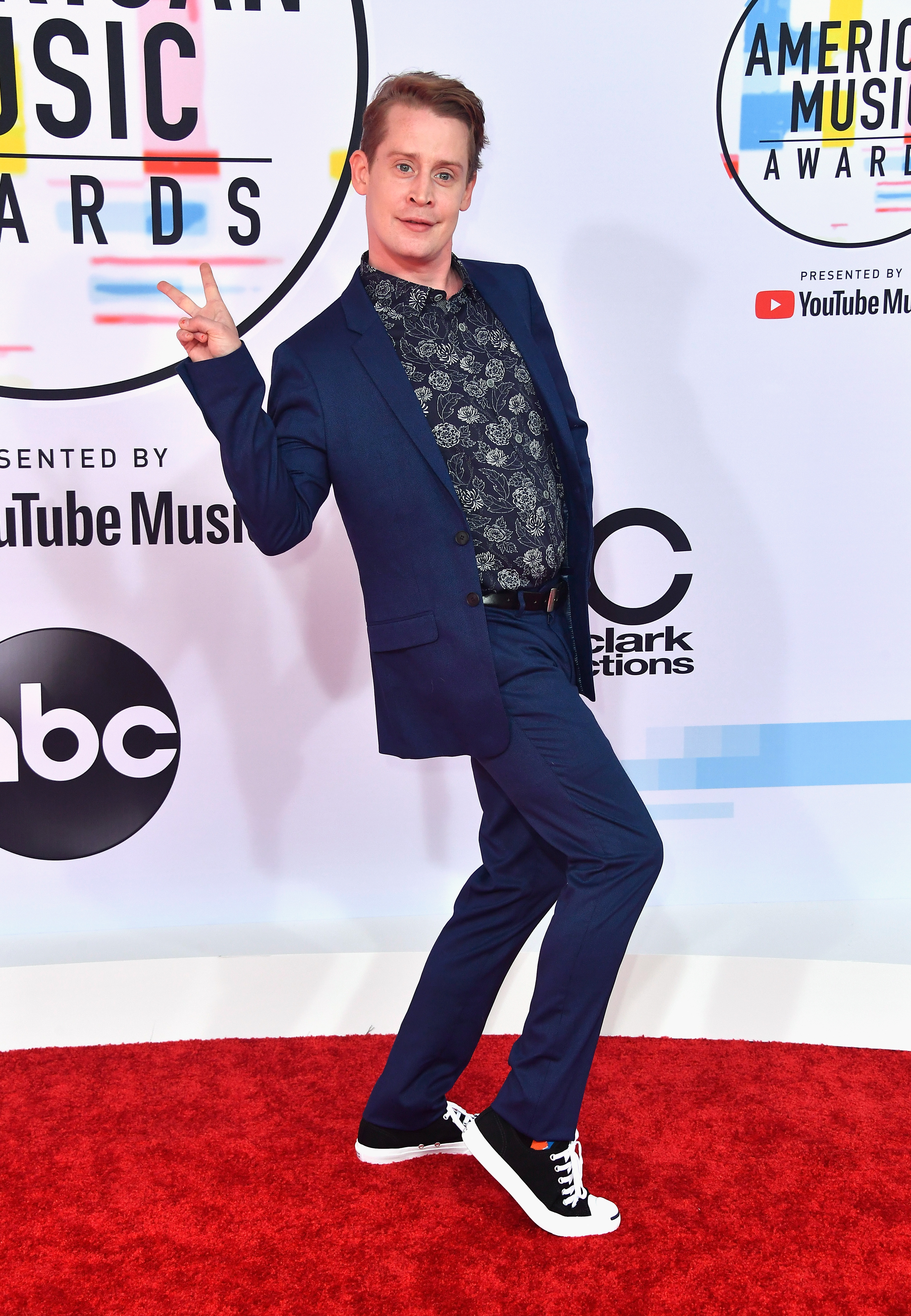 Macaulay Culkin en los American Music Awards en Los Ángeles, California, el 9 de octubre de 2018 | Fuente: Getty Images