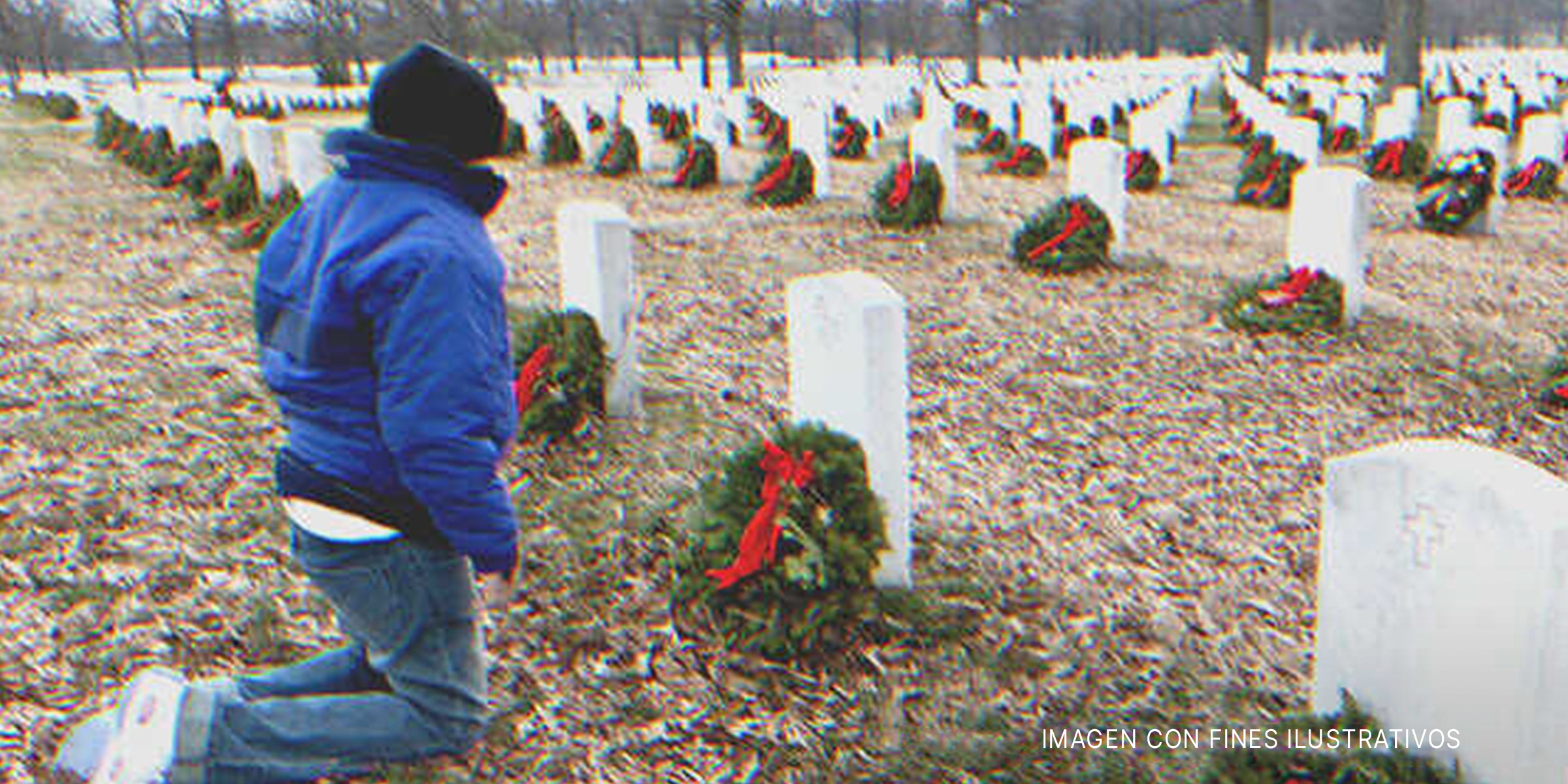 Joven frente a una tumba | Foto: Getty Images