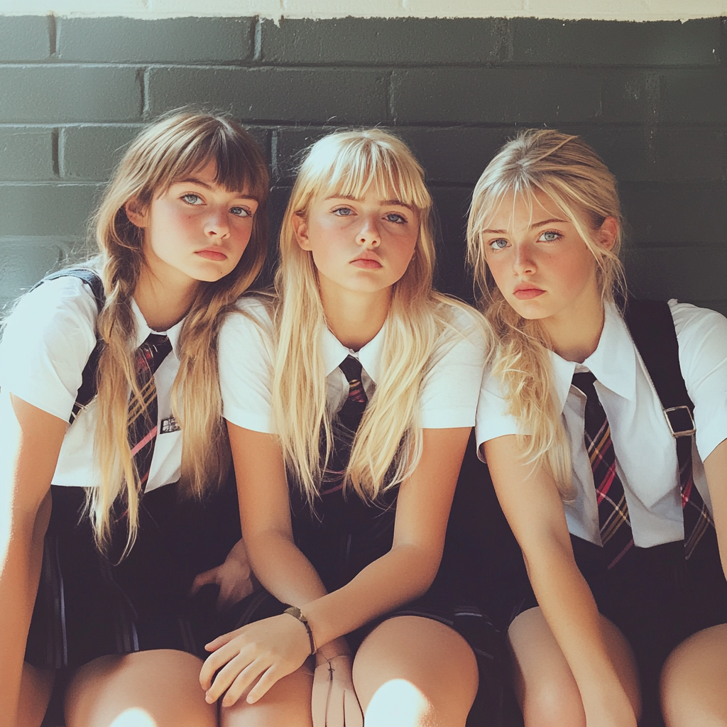 Tres chicas adolescentes | Fuente: Midjourney