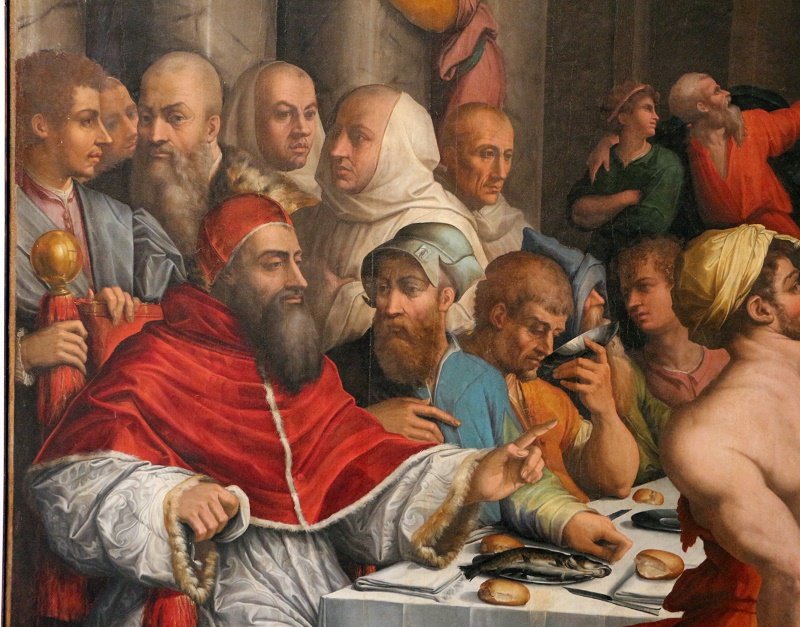 Cena en casa de San Gregorio Magno.| Fuente: Wikimedia Commons