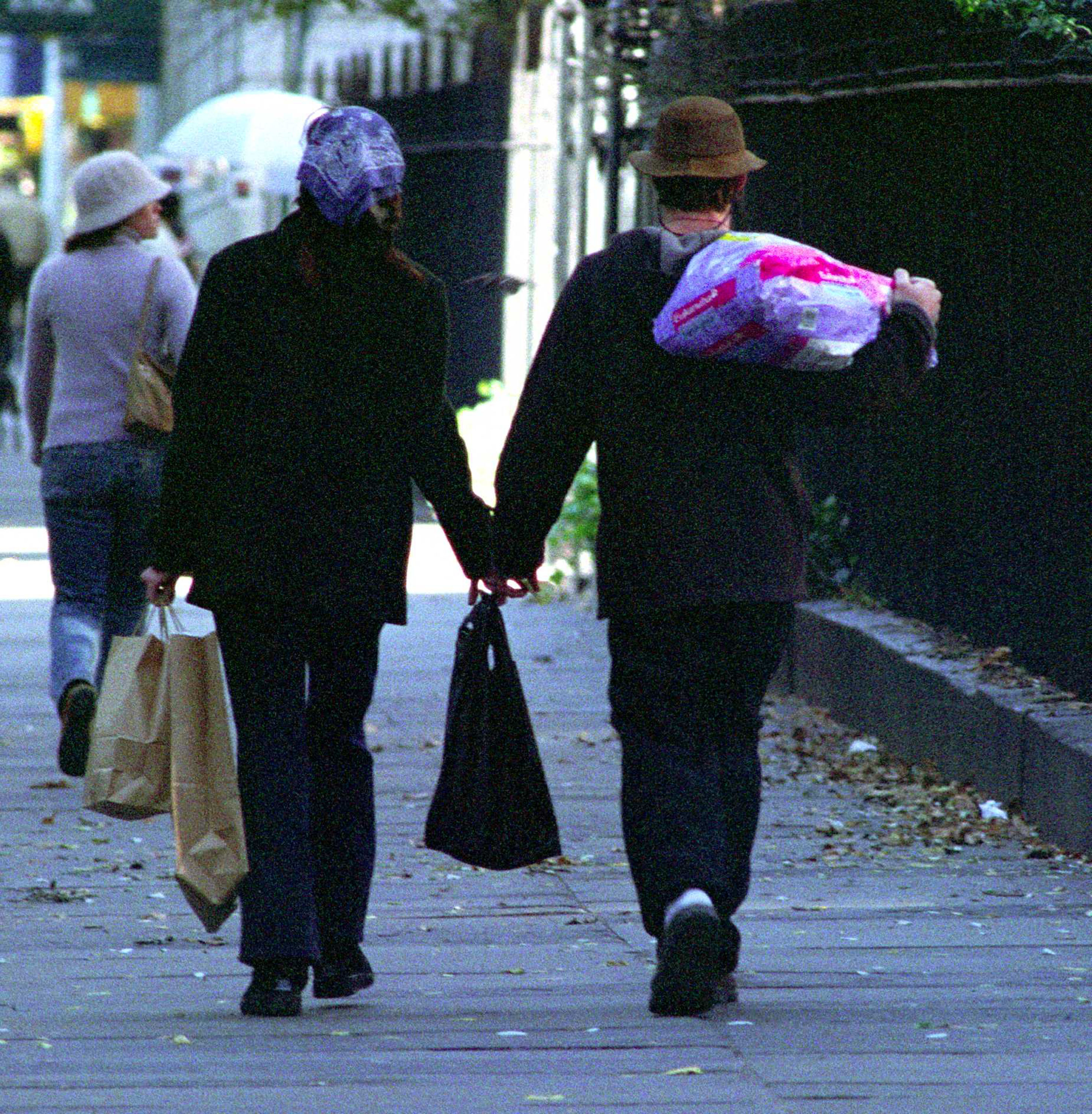 La superestrella y su Esposo en Los Ángeles en 2001. | Fuente: Getty Images