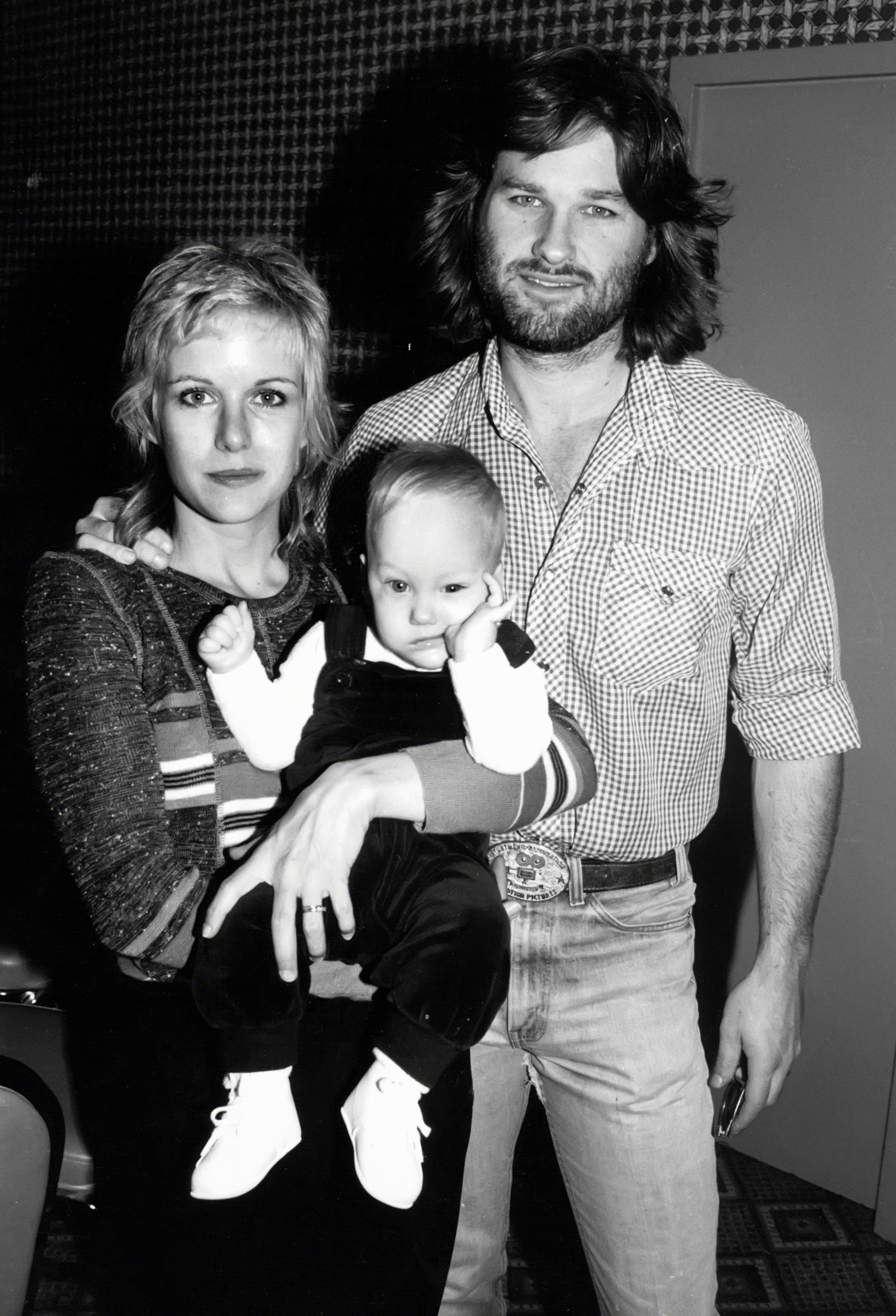 Season Hubley, Boston, y Kurt Russell el 1 de enero de 1980 | Fuente: Getty Images