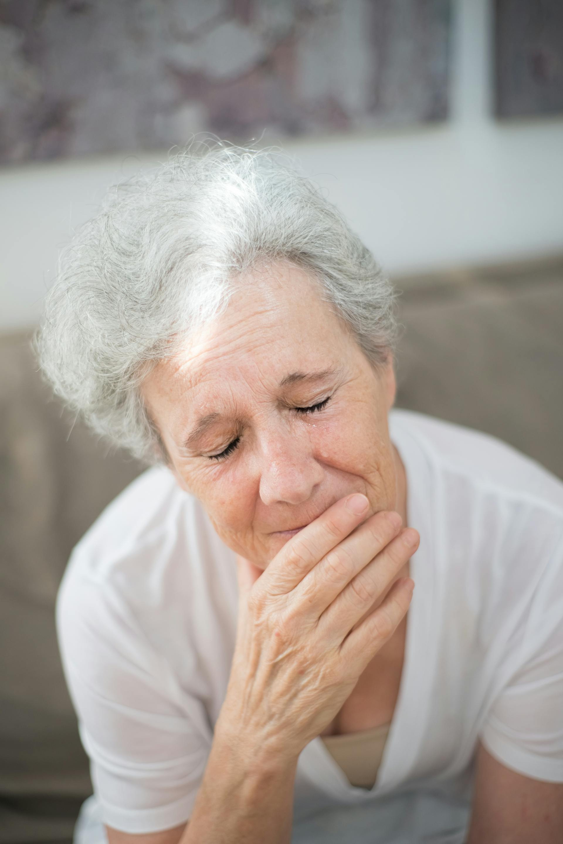 Una mujer llorando | Fuente: Pexels