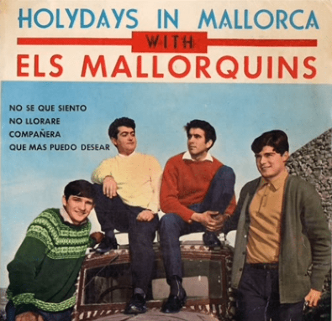 Portada del EP "Holydays in Mallorca" (Fonal, 1966), de la banda Els Mallorquins. | Imagen: YouTube/PartForanaSound 