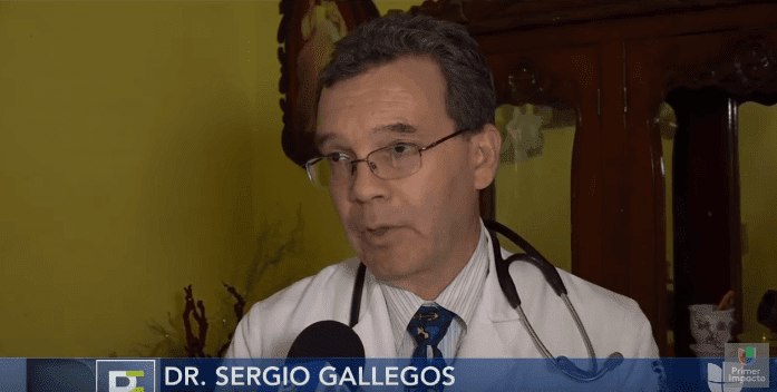 Sergio Gallegos. | Imagen tomada de: YouTube/ Primer Impacto