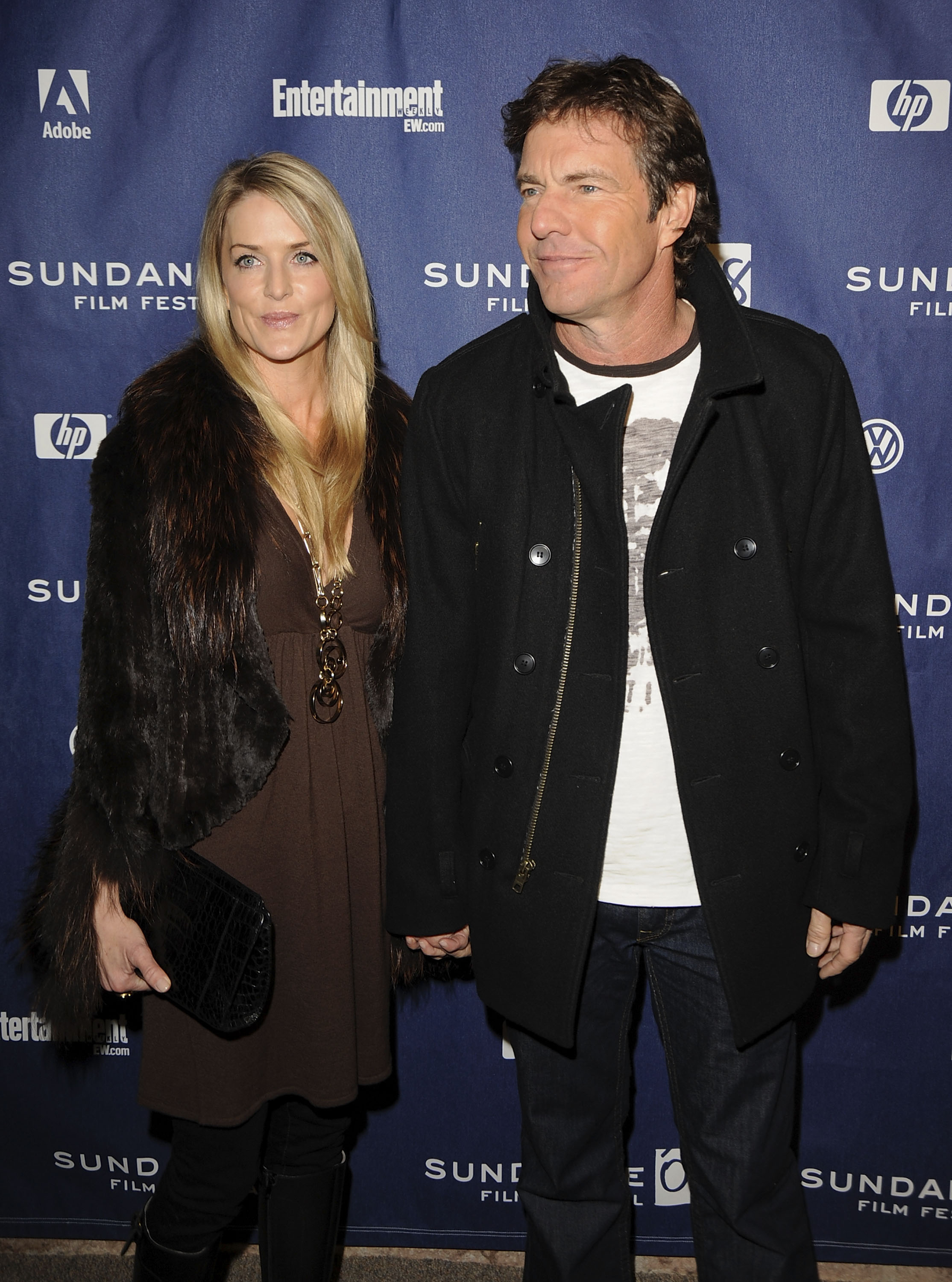Dennis Quaid y Kimberly Buffington asisten al Festival de Cine de Sundance el 27 de enero de 2008 | Fuente: Getty Images