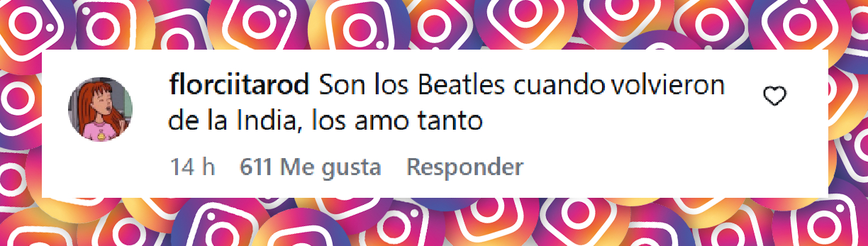 Comentario de una usuario sobre el look viral de Ca7riel y Paco Amoroso. | Fuente: Instagram/CA7RIEL & Paco Amoroso.