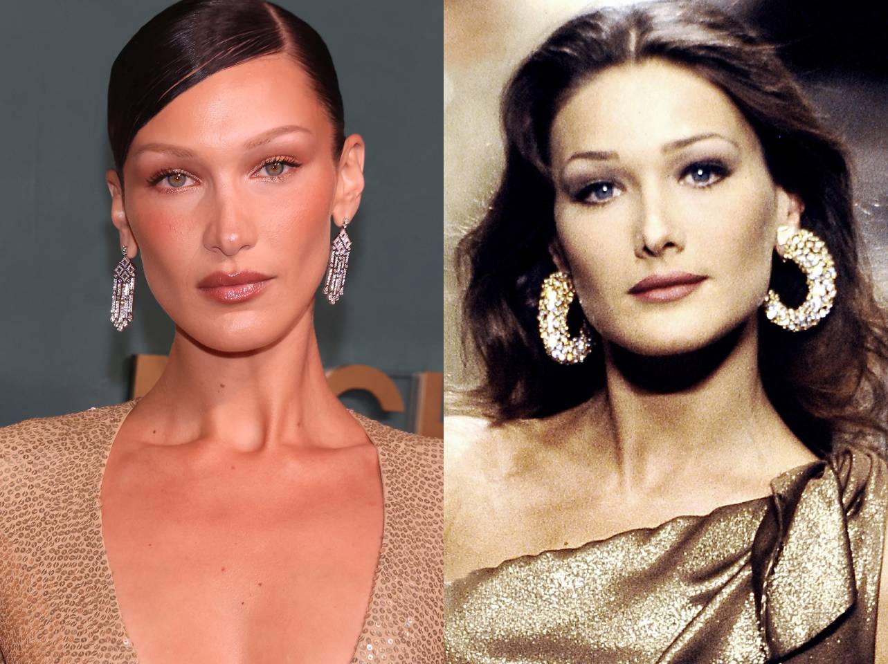 Bella Hadid vs Carla Bruni | Fuente: Getty Images