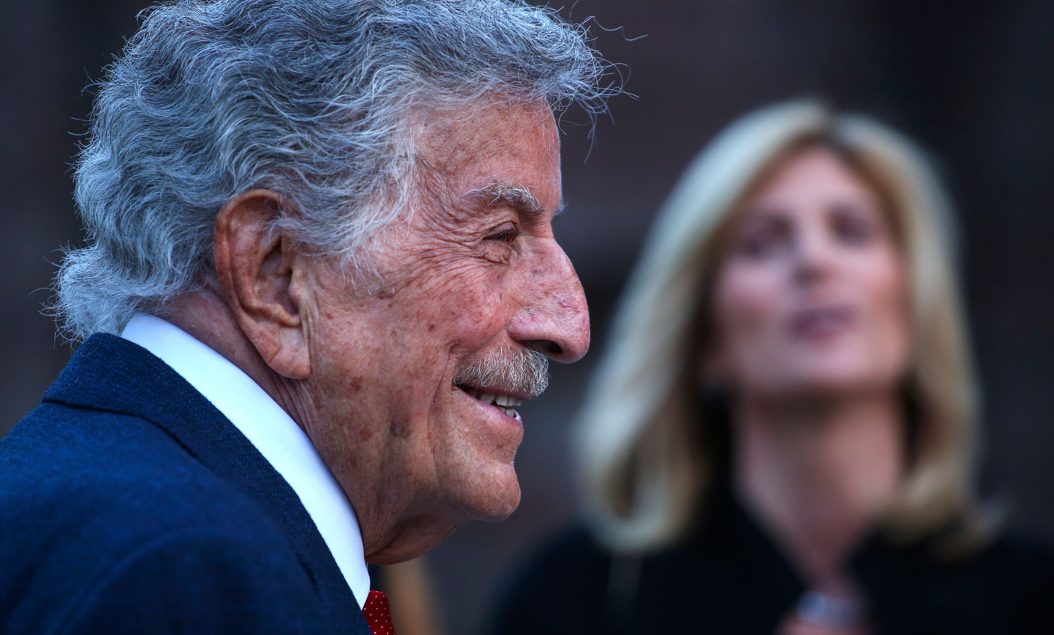 Tony Bennett en la celebración de la inauguración del Museo de la Estatua de la Libertad el 15 de mayo de 2019, en Nueva York. | Fuente: Getty Images