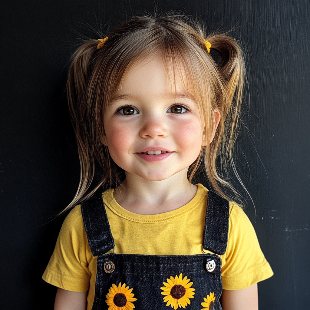 Una niña sonriente | Fuente: Midjourney