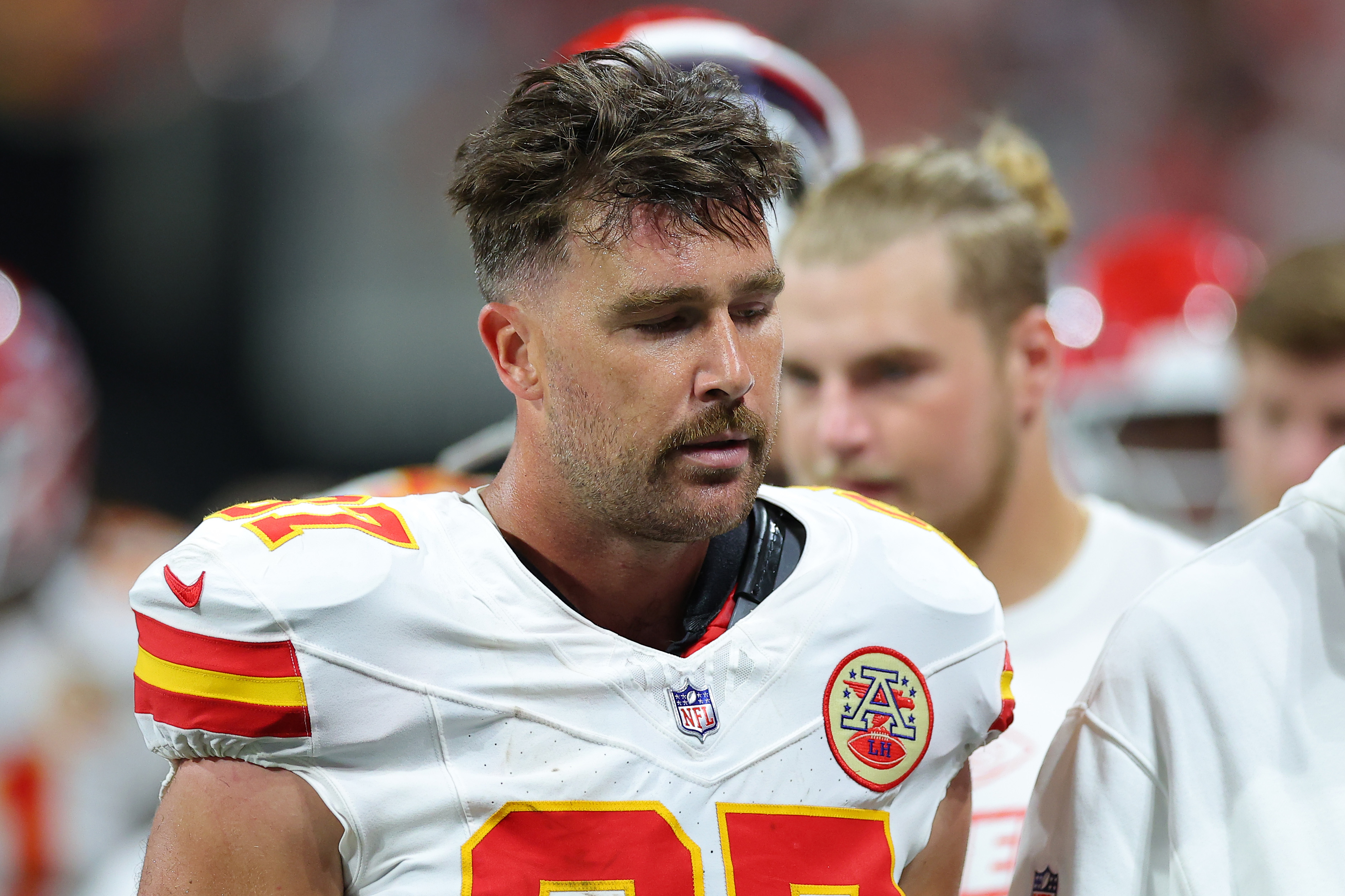 Travis Kelce el 22 de septiembre de 2024, en Atlanta, Georgia | Fuente: Getty Images