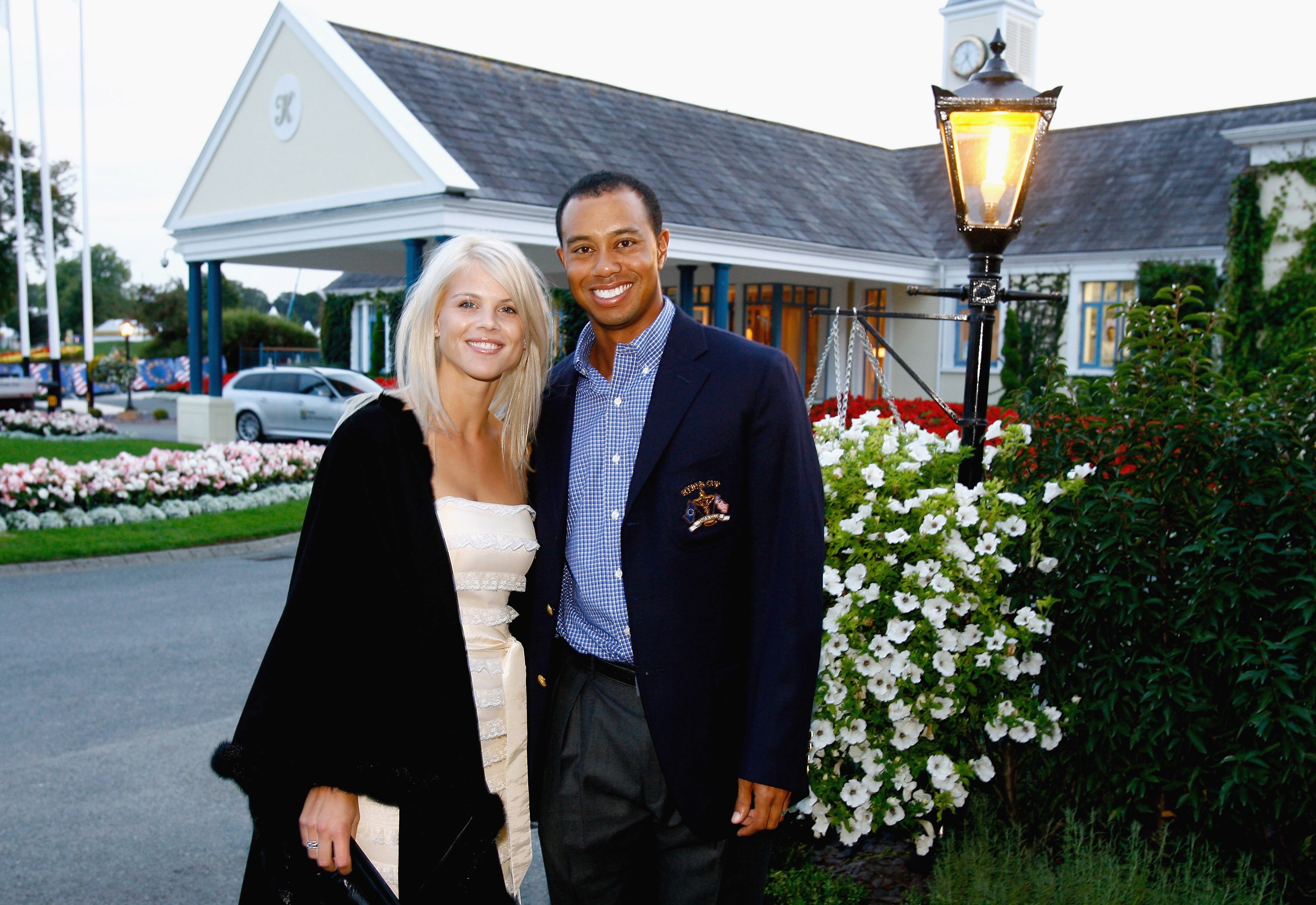 Elin Nordegren y Tiger Woods en The K Club el 19 de septiembre de 2006 en Straffan, Co. Kildare, Irlanda | Fuente: Getty Images