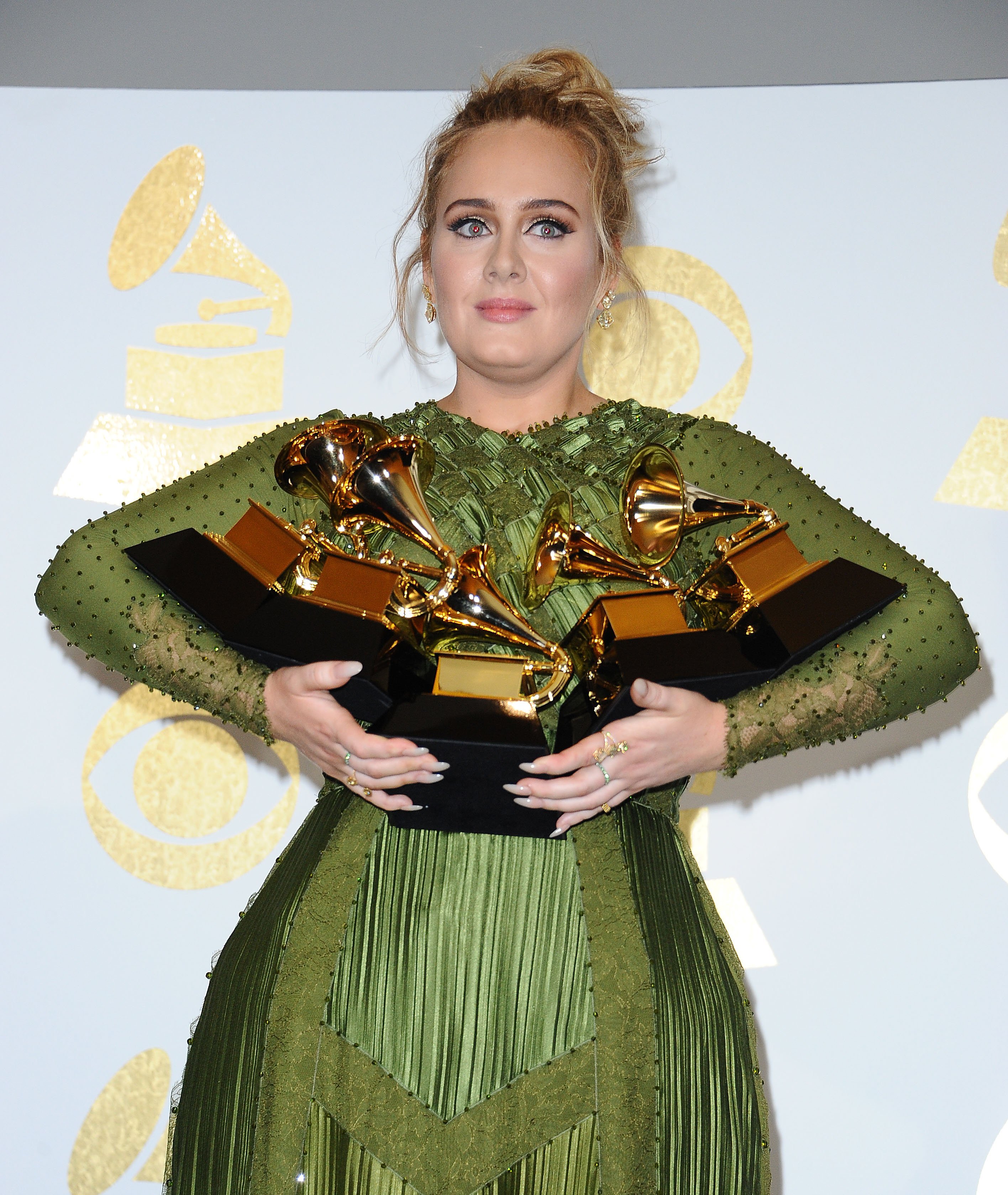 Adele en febrero de 2017 en Los Ángeles. | Foto: Getty Images