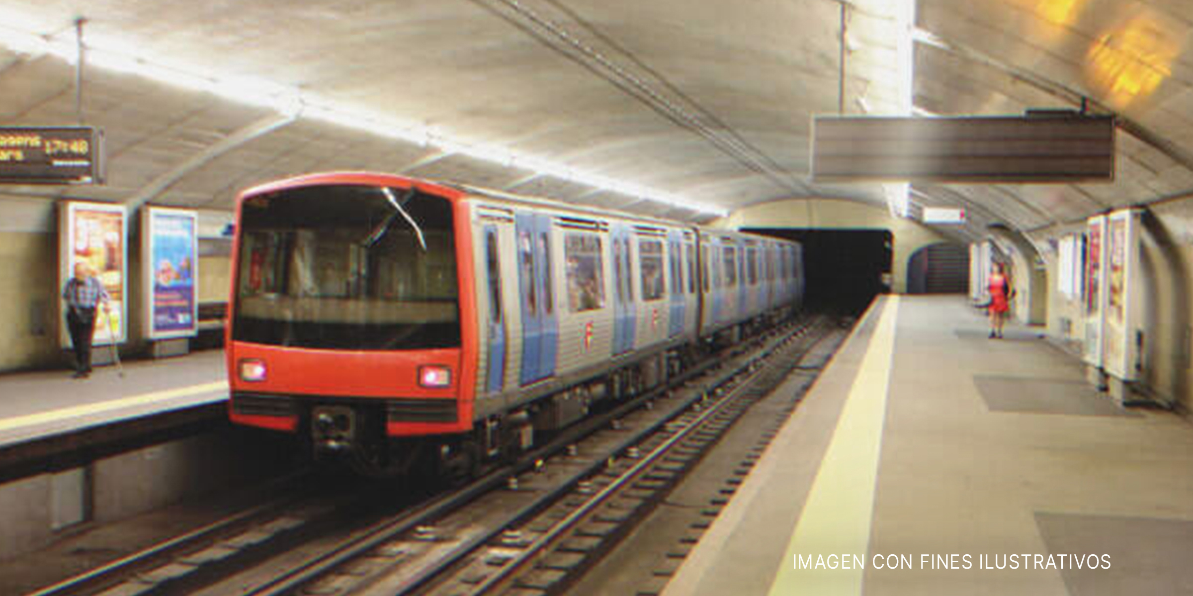 Tren de metro detenido en la estación. | Foto: Shutterstock