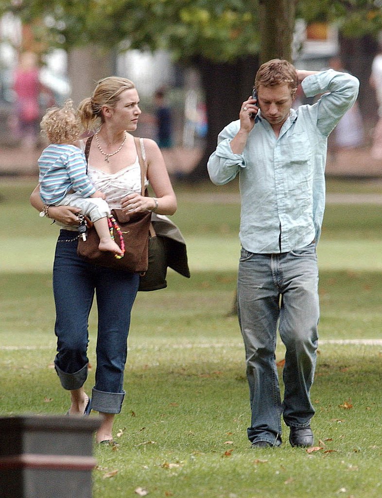 Kate Winslet y su ex-marido Jim Threapleton junto a su hija Mia.| Foto: Getty Images