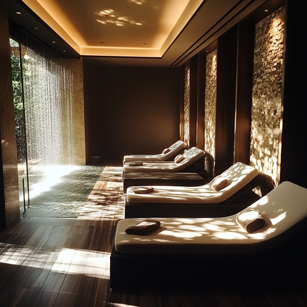 El interior de un balneario | Fuente: Midjourney
