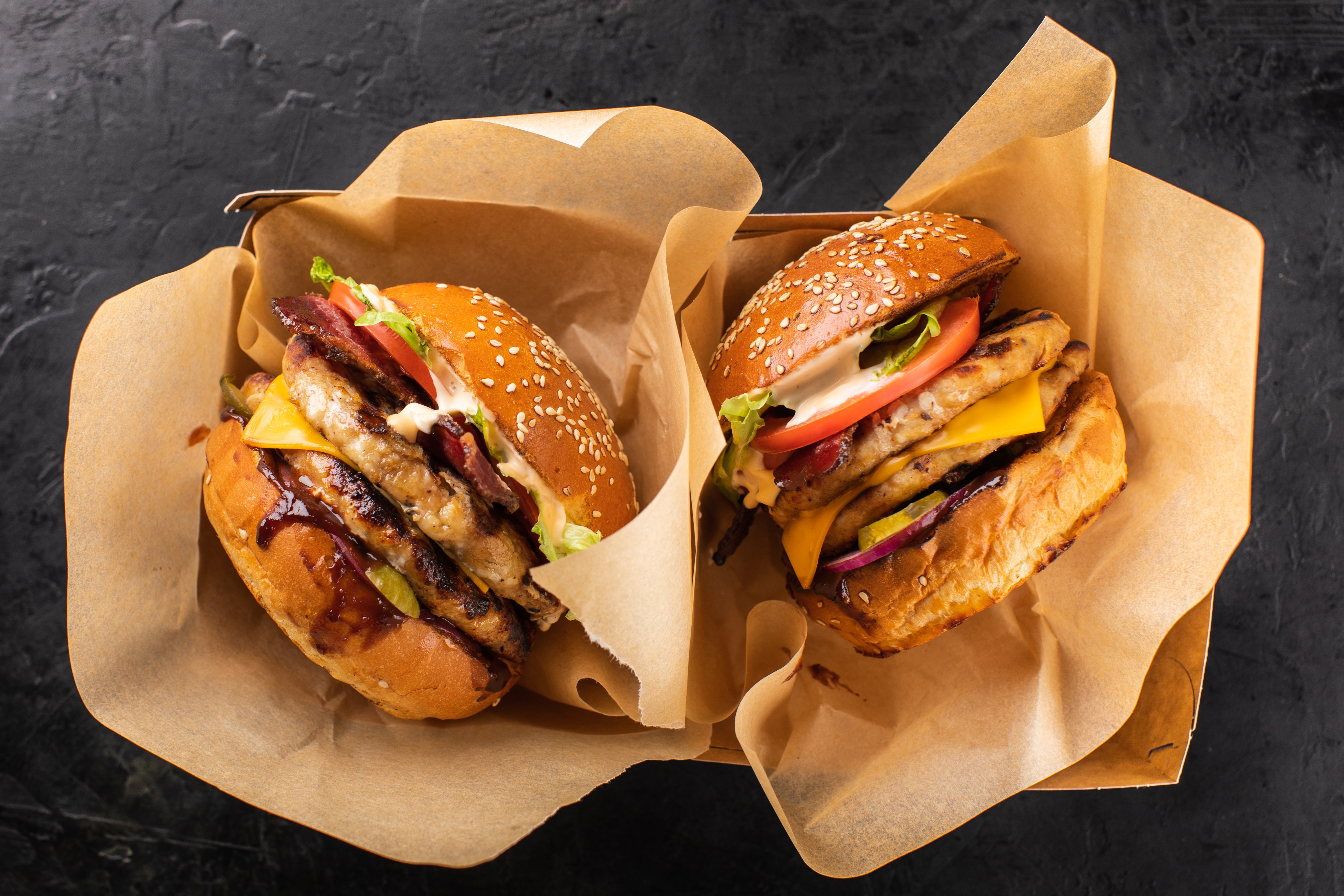 Par de hamburguesas. | Foto: Shutterstock