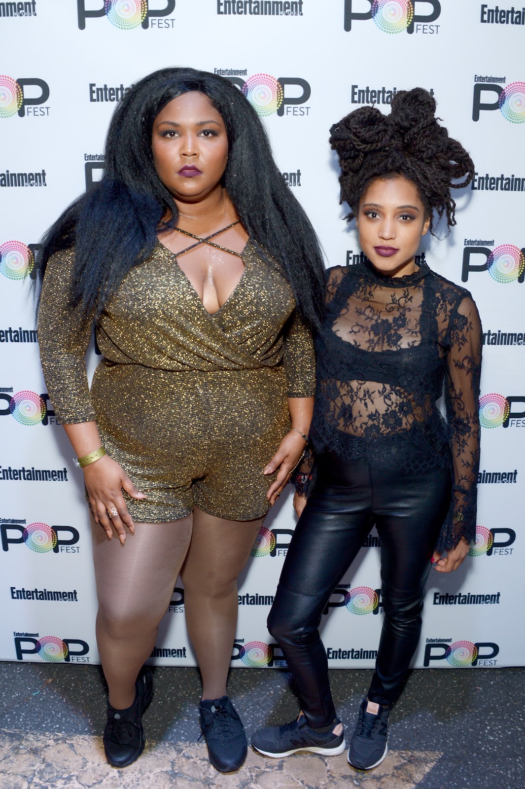 Lizzo y Sophia Eris asisten al PopFest de Entertainment Weekly el 29 de octubre de 2016, en Los Ángeles, California. | Fuente: Getty Images