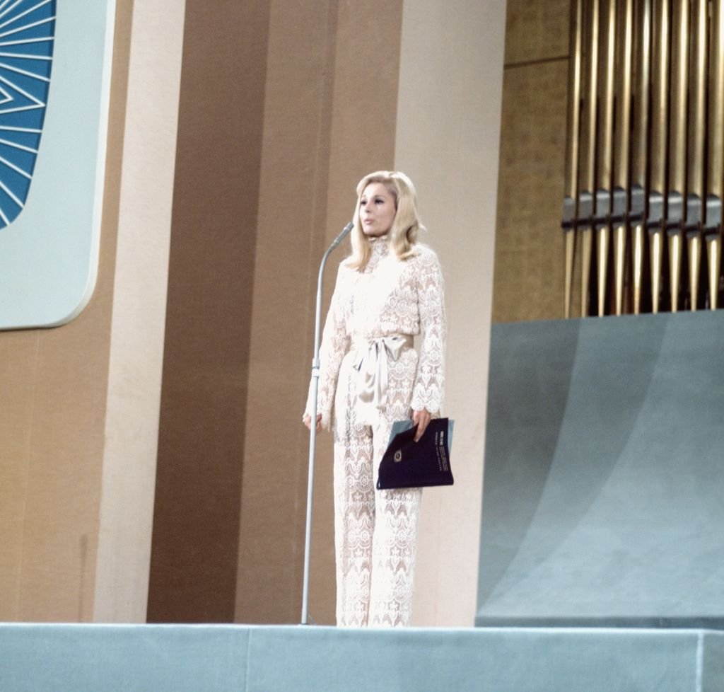 Laura Valenzuela en el Festival Eurovisión 1969, en Madrid, España. | Foto: Getty Images
