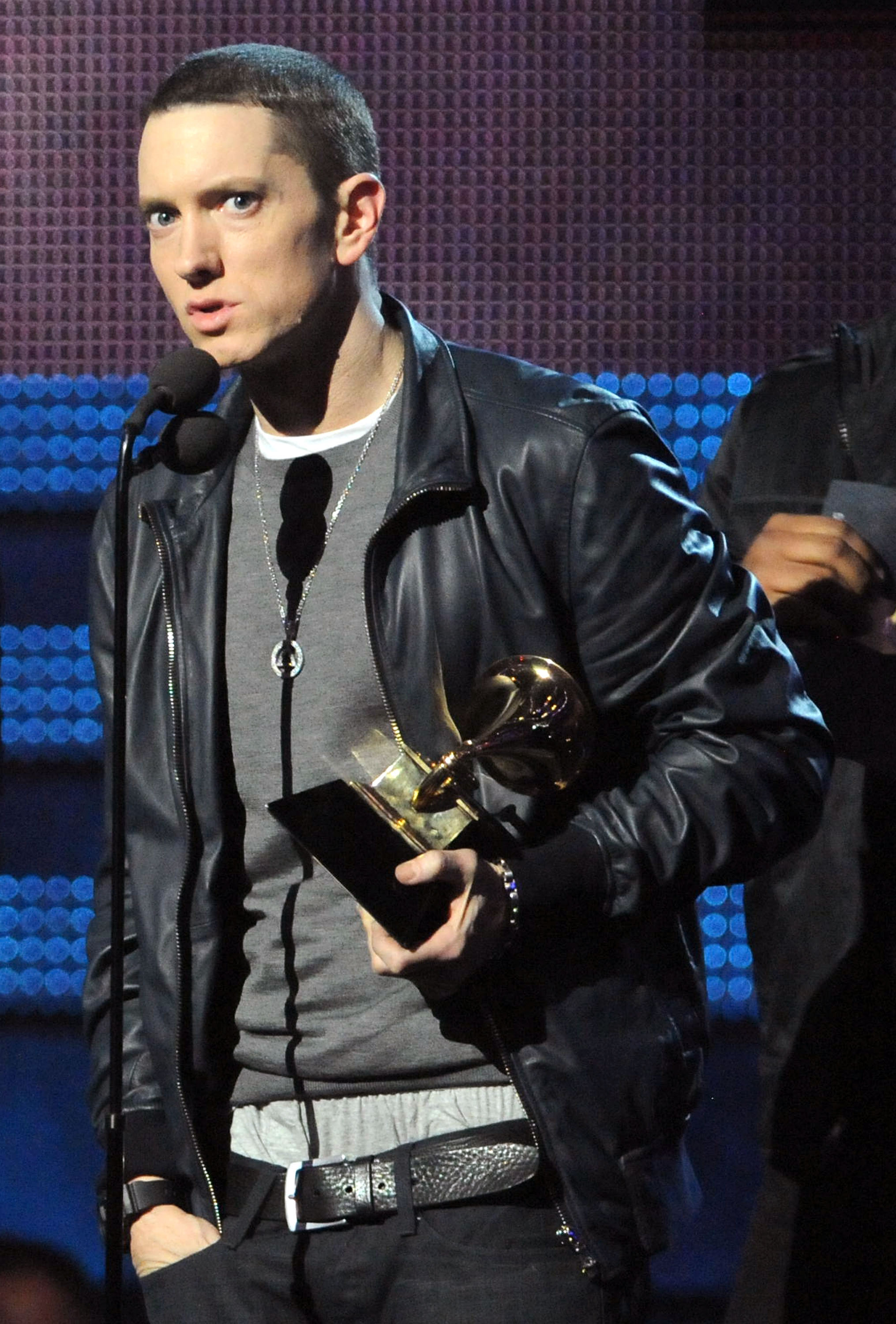 Eminem durante la 53ª edición de los Premios Grammy el 13 de febrero de 2011 en Los Ángeles, California | Fuente: Getty Images