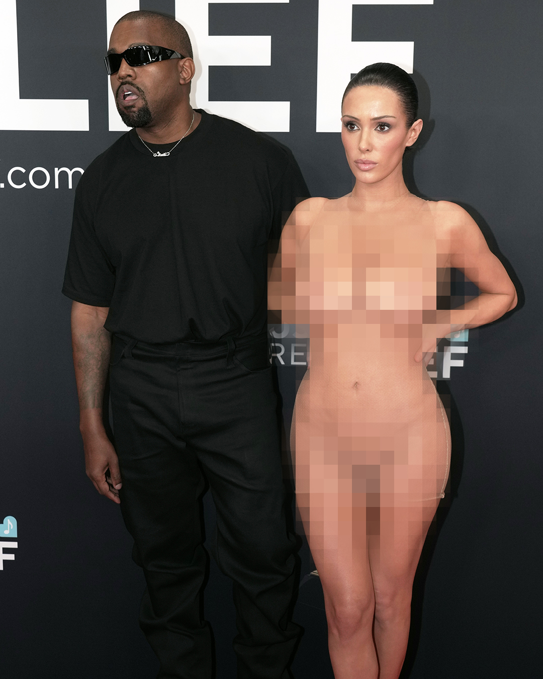 Kanye West y Bianca Censori asisten a la 67ª edición de los premios GRAMMY en el Crypto.com Arena de Los Ángeles, California, el 2 de febrero de 2025 | Fuente: Getty Images