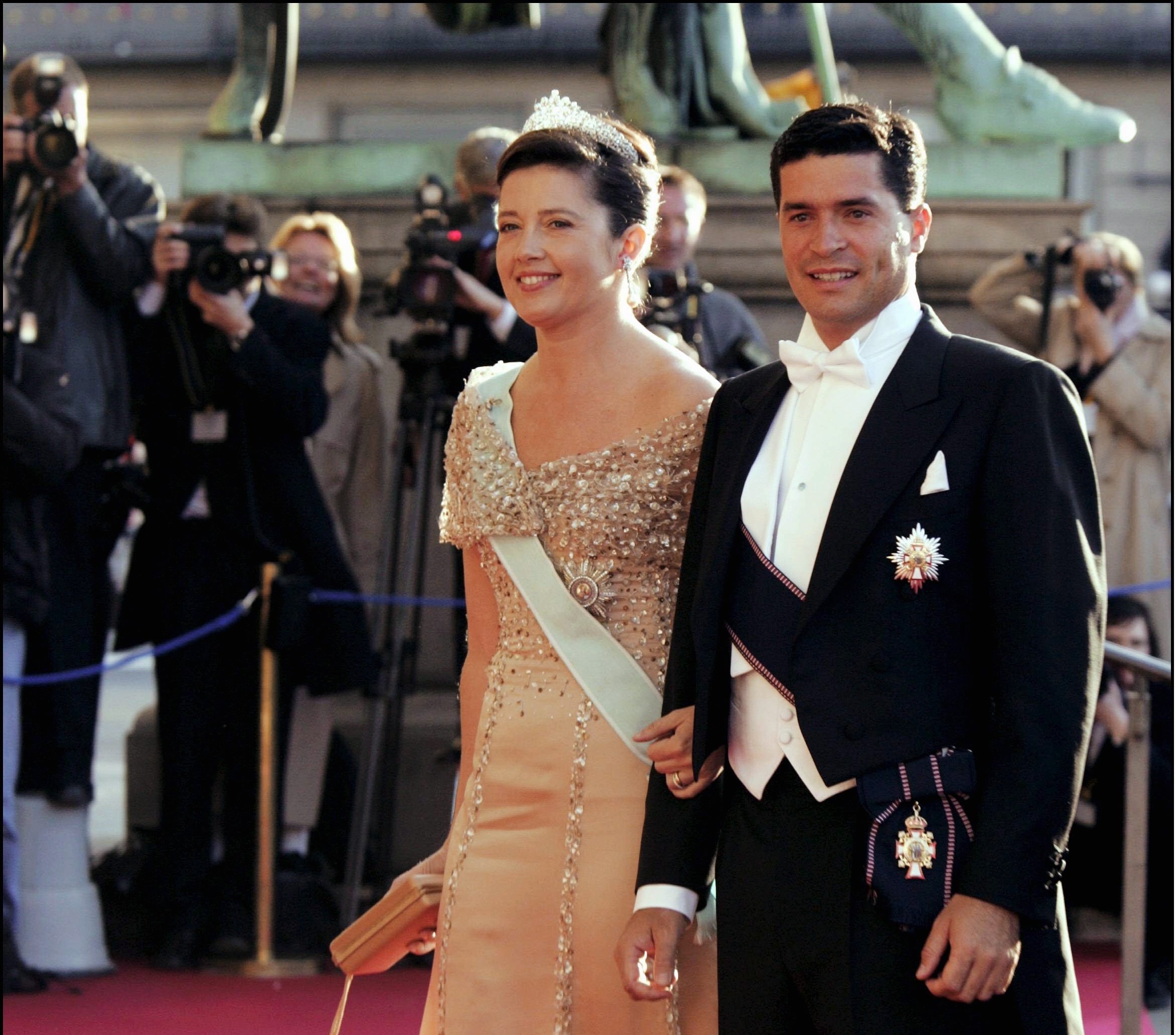 Alexia de Grecia y Carlos Morales en Copenhage en mayo de 2004. | Foto: Getty Images