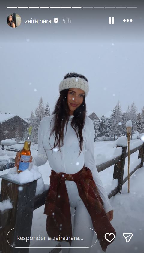 Zaira Nara en un paisaje nevado | Fuente: Instagram/zaira.nara
