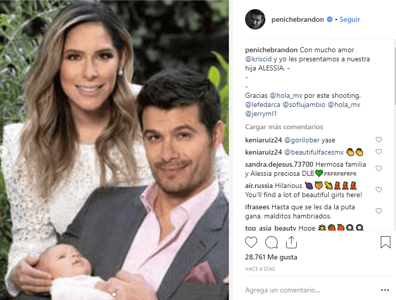 Brandon Peniche con su familia / Imagen tomada de: Instagram / Penichebrandon