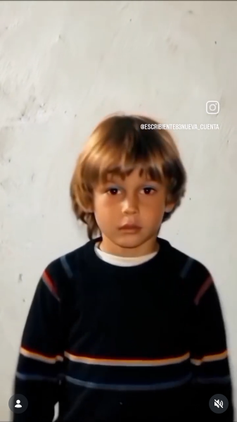 Imagen de Benjamín Vicuña de niño creada con Inteligencia Artificial | Fuente: Instagram/benjaminvicuna.ok