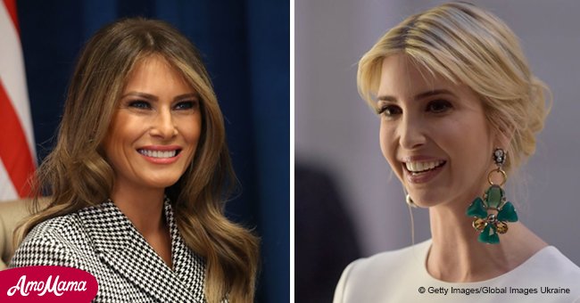 Melania Trump apareció usando elegante vestido que su hijastra Ivanka ya había presumido