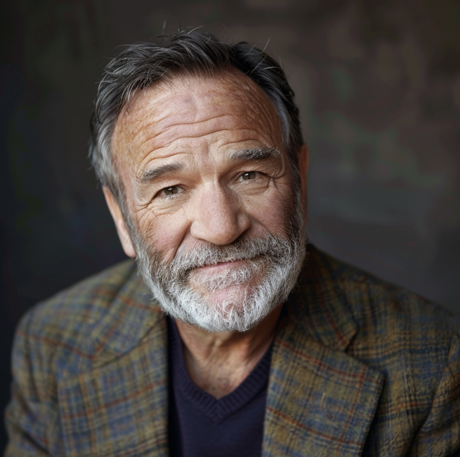 Imagen AI de Robin Williams en la vejez | Fuente: Midjourney